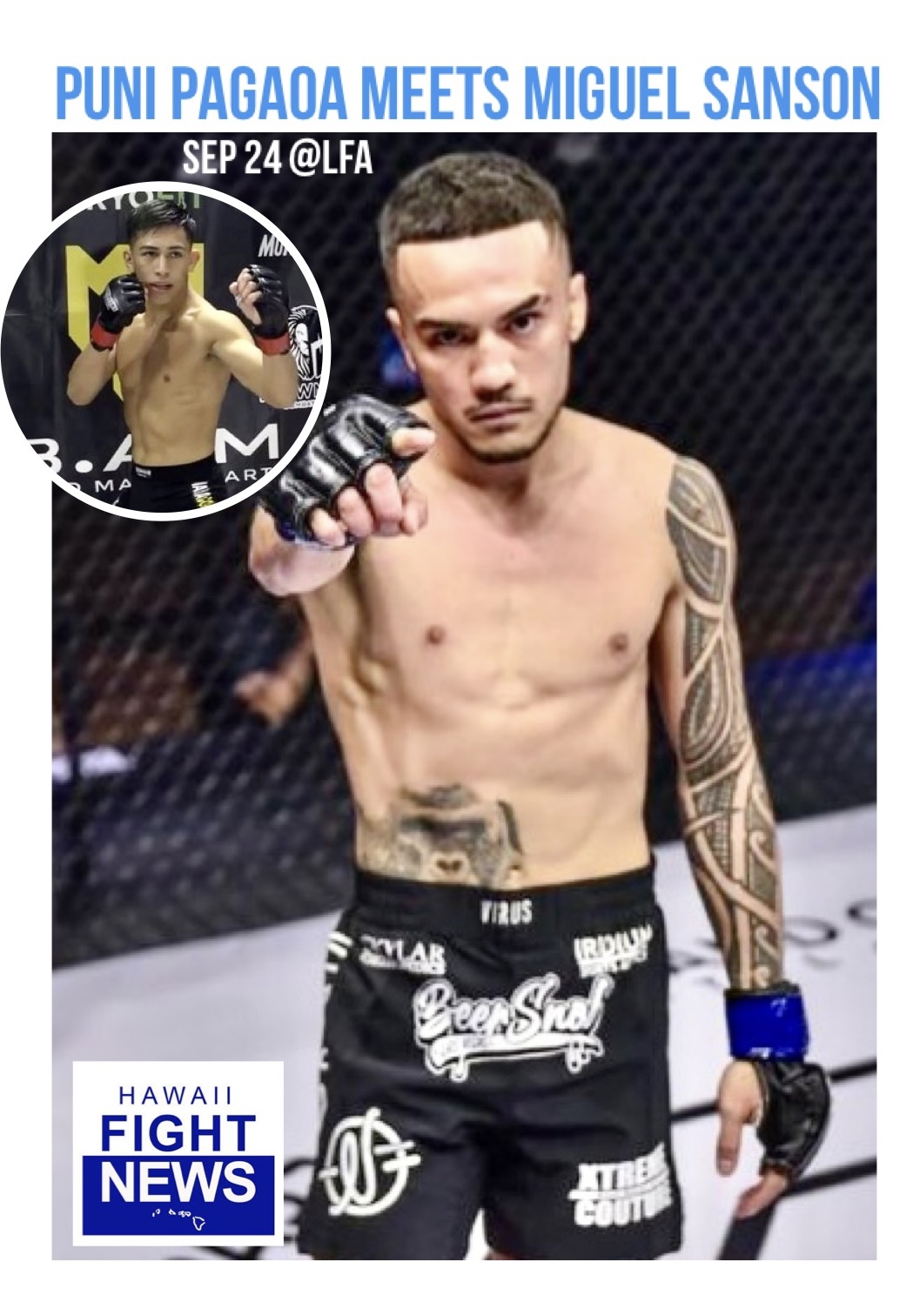 Puni Pagaoa vs Miguel Sanson Sep 24 LFA